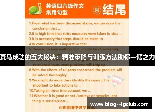 赛马成功的五大秘诀：精准策略与训练方法助你一臂之力
